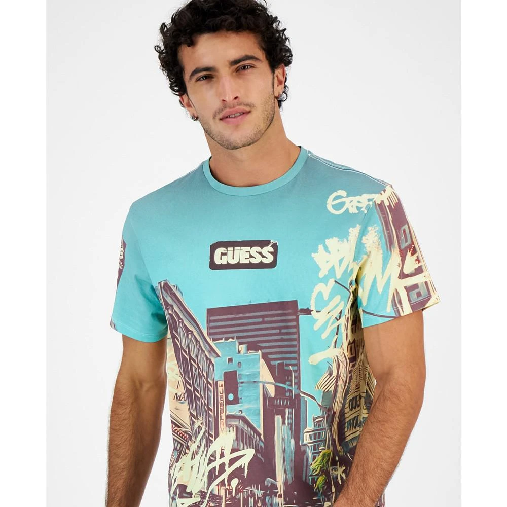 商品GUESS|Mens DTLA Logo Graphic T-Shirt,价格¥220,第3张图片详细描述