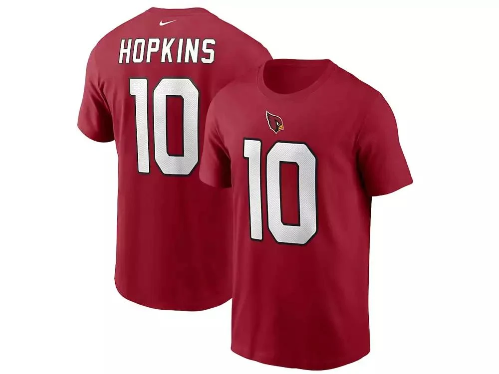 商品NIKE|Arizona Cardinals Men's Pride Name and Number Wordmark T-Shirt - Deandre Hopkins,价格¥300,第1张图片