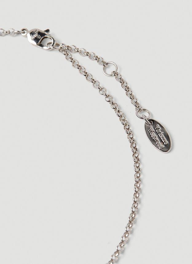 商品Vivienne Westwood|Mini Bas Relief Necklace in Silver,价格¥962,第5张图片详细描述
