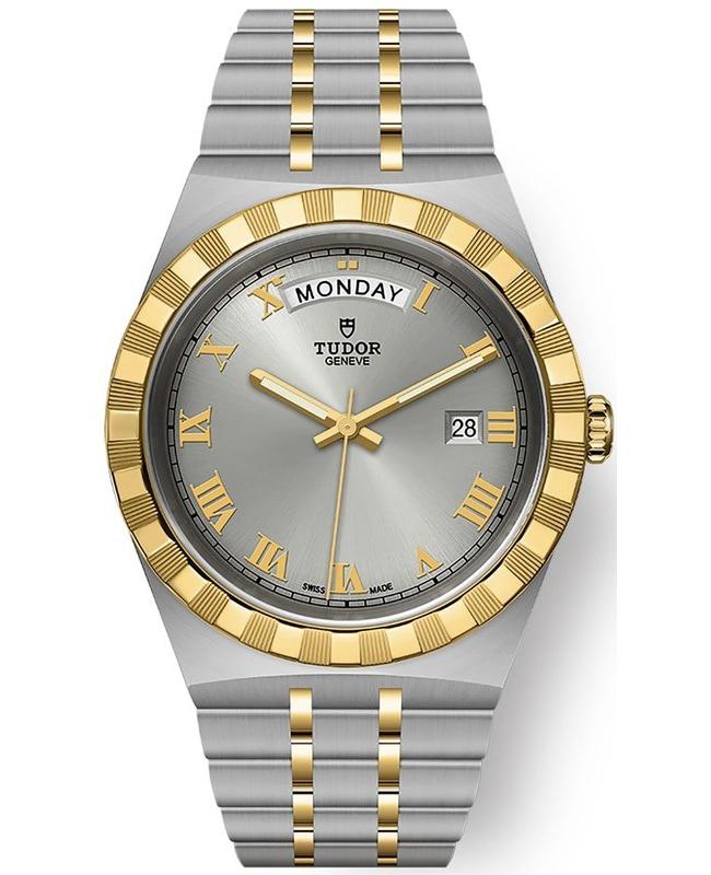 Tudor Royal Silver Dial Stainless Steel and Yellow Gold Unisex Watch M28603-0001商品第1张图片规格展示