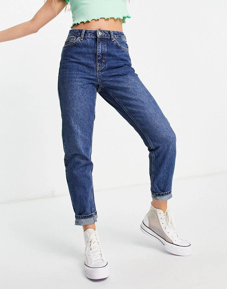 商品Topshop|Topshop mom jeans in indigo,价格¥173,第4张图片详细描述