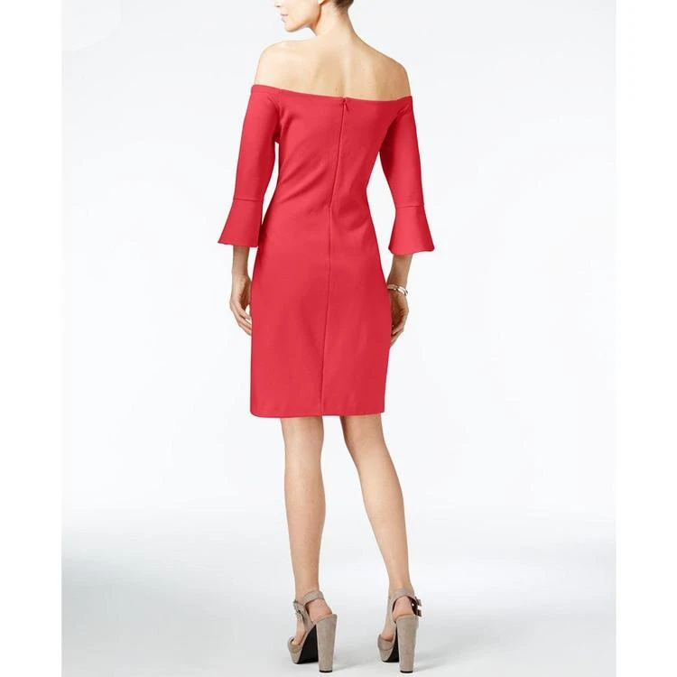 商品Bar III|Off-The-Shoulder Bell-Sleeve Dress, Created for Macy's,价格¥224,第4张图片详细描述