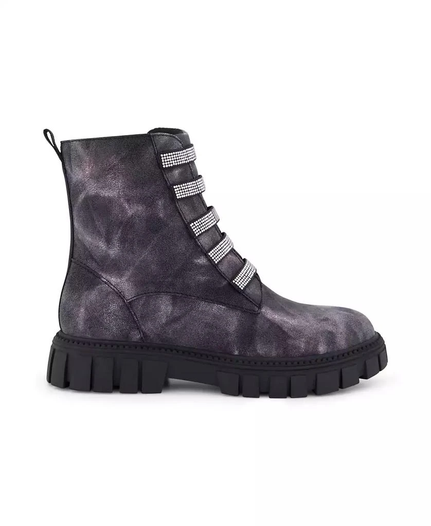 商品DKNY|Big Girls Carrie Side Zipper Moto Shine Boots,价格¥413,第2张图片详细描述