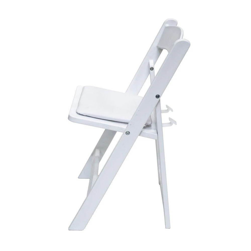 商品CSP|Stackable White Resin KID  Folding chair-White frame white padded seat,价格¥1144,第1张图片