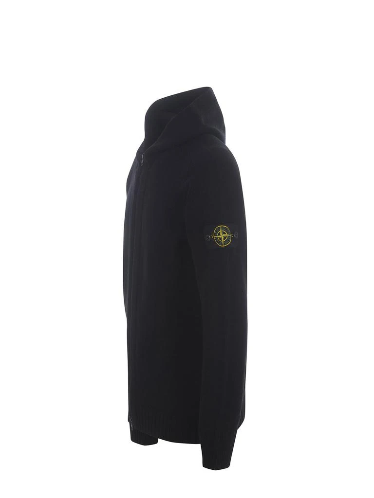 商品Stone Island|Stone Island Compass-Patch Zip-Up Knitted Hoodie,价格¥2202,第3张图片详细描述