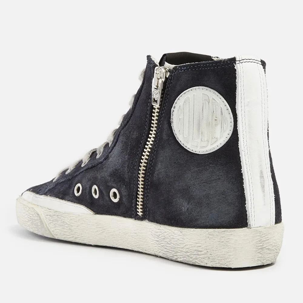 商品Golden Goose|Golden Goose Francy Distressed Suede High-Top Trainers,价格¥2830,第4张图片详细描述