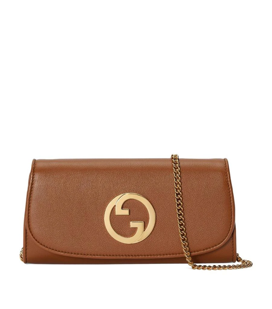 商品Gucci|Leather Blondie Chain Wallet,价格¥8203,第1张图片