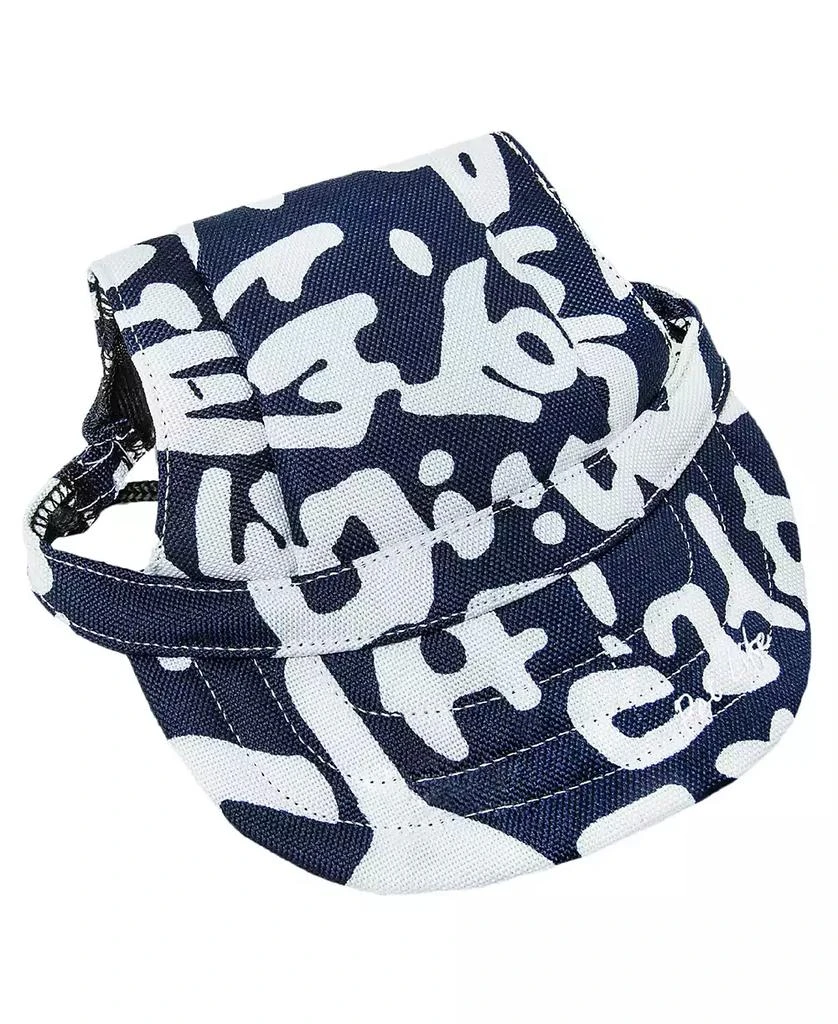 商品Pet Life|'Bone Cappa' Graffiti Sculptured UV Protectant Adjustable Dog Hat Cap,价格¥120,第2张图片详细描述