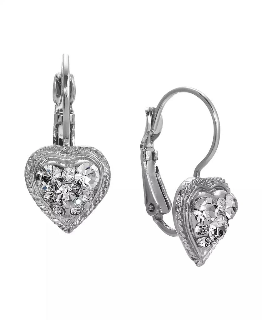 商品2028|Crystal Heart Drop Earrings,价格¥252,第1张图片