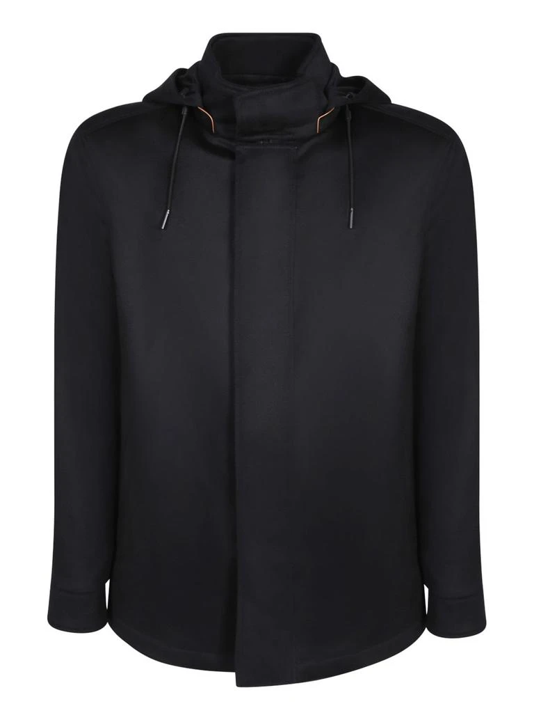 商品Zegna|Z Zegna Drawstring Waist Hooded Jacket,价格¥33556,第1张图片