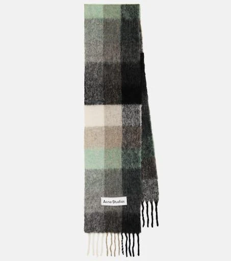 商品Acne Studios|Checked alpaca wool-blend scarf,价格¥2567,第1张图片