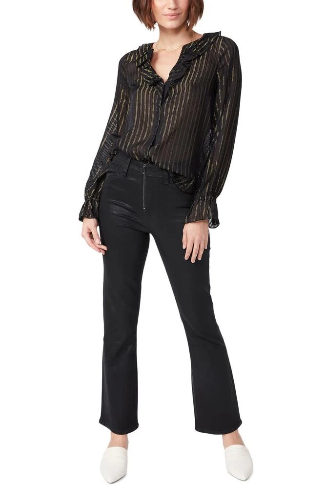 商品Paige|Stefania Metallic Stripe Blouse,价格¥369,第4张图片详细描述