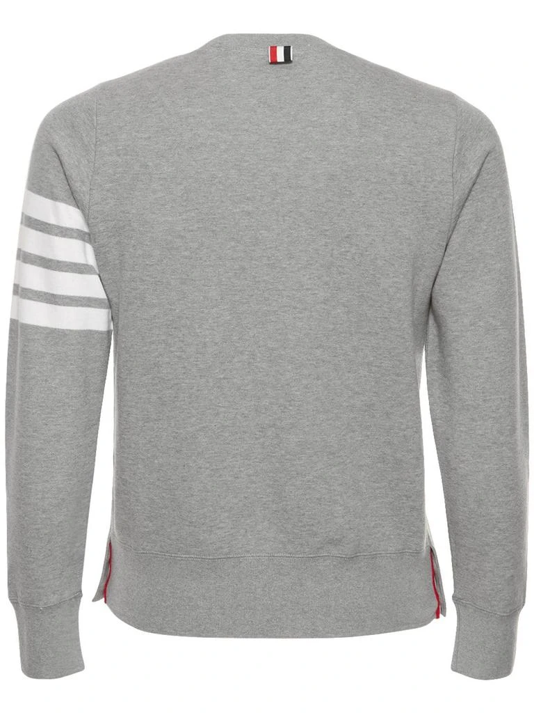 商品Thom Browne|Intarsia Stripes Cotton Sweatshirt,价格¥4907,第4张图片详细描述