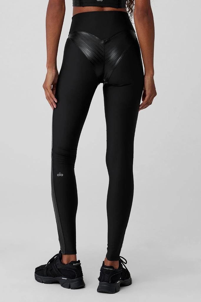 商品Alo|Airlift Winter Warm High-Waist Supermoto Legging - Black,价格¥1035,第2张图片详细描述