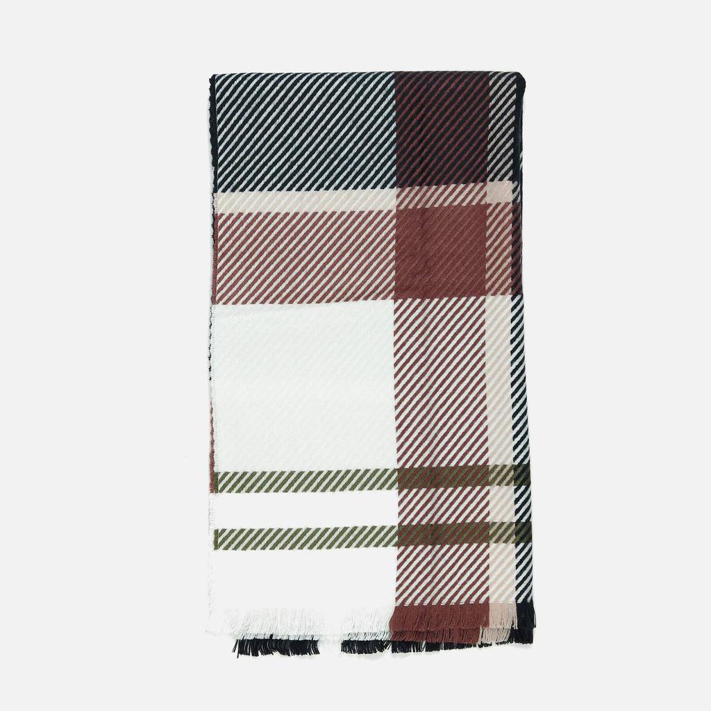 Barbour Women's Blair Tartan Scarf - Midnight Berry商品第4张图片规格展示