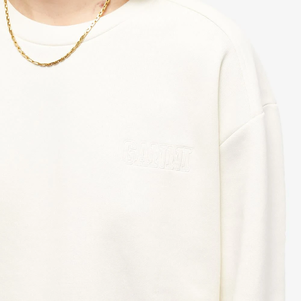 商品Ganni|GANNI Drop Shoulder Crew Sweat,价格¥729,第5张图片详细描述