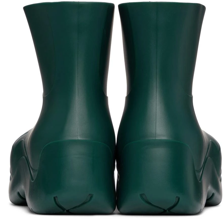 商品Bottega Veneta|Green Matte Puddle Chelsea Boots,价格¥6226,第4张图片详细描述