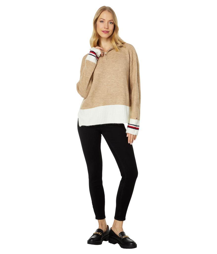 商品Tommy Hilfiger|Color-Block 1/2 Zip Sweater,价格¥269-¥358,第6张图片详细描述