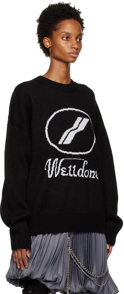 商品We11done|黑色提花毛衣,价格¥2691,第4张图片详细描述