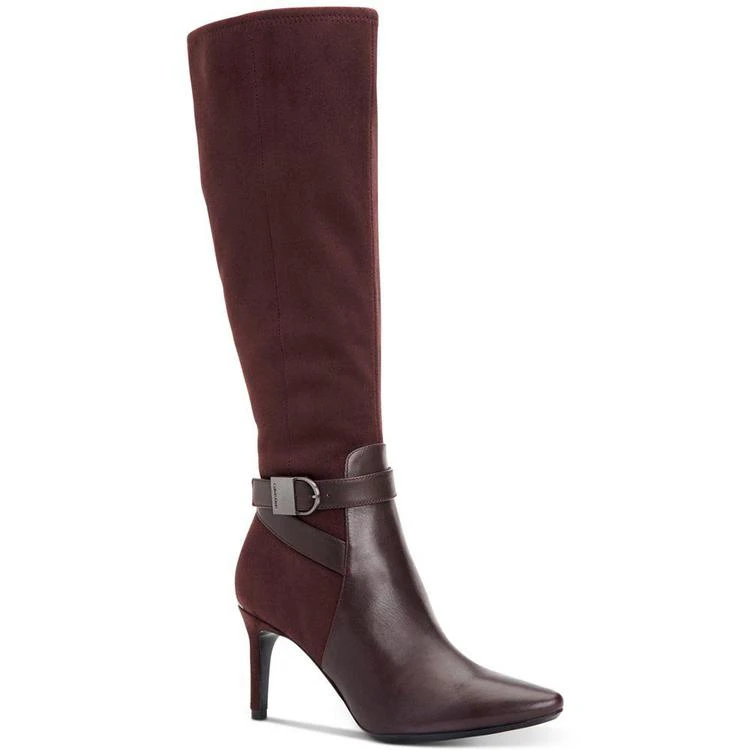 商品Calvin Klein|Jemamine Wide Calf Tall Dress Boots Created for Macy’s,价格¥378,第1张图片