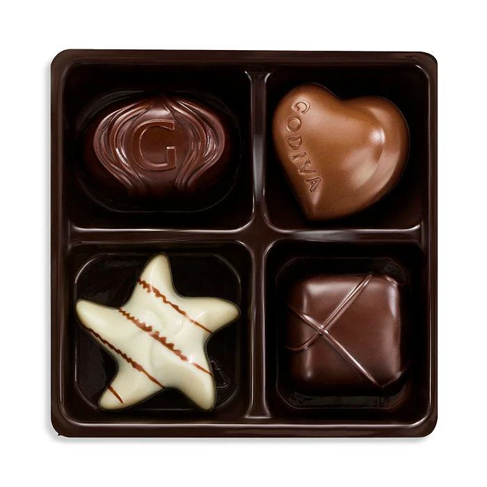 商品Godiva|Gold Collection 4-Piece Chocolate Boxes, Set of 6,价格¥470,第3张图片详细描述