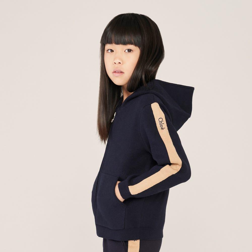 商品Chloé|Navy Knitted Zip Up Hoodie,价格¥1053,第7张图片详细描述