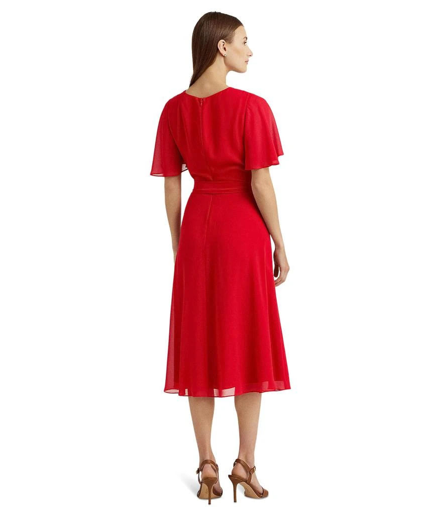 商品Ralph Lauren|Belted Georgette Dress,价格¥1079,第2张图片详细描述