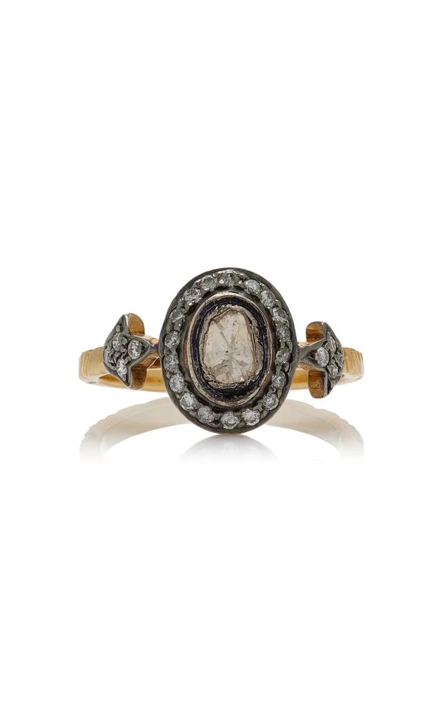 商品Amrapali|Amrapali - One-of-a-Kind Jaipur 14K Yellow Gold; Black Rhodium Diamond Ring - Gold - US 6.25 - Moda Operandi - Gifts For Her,价格¥11595,第1张图片