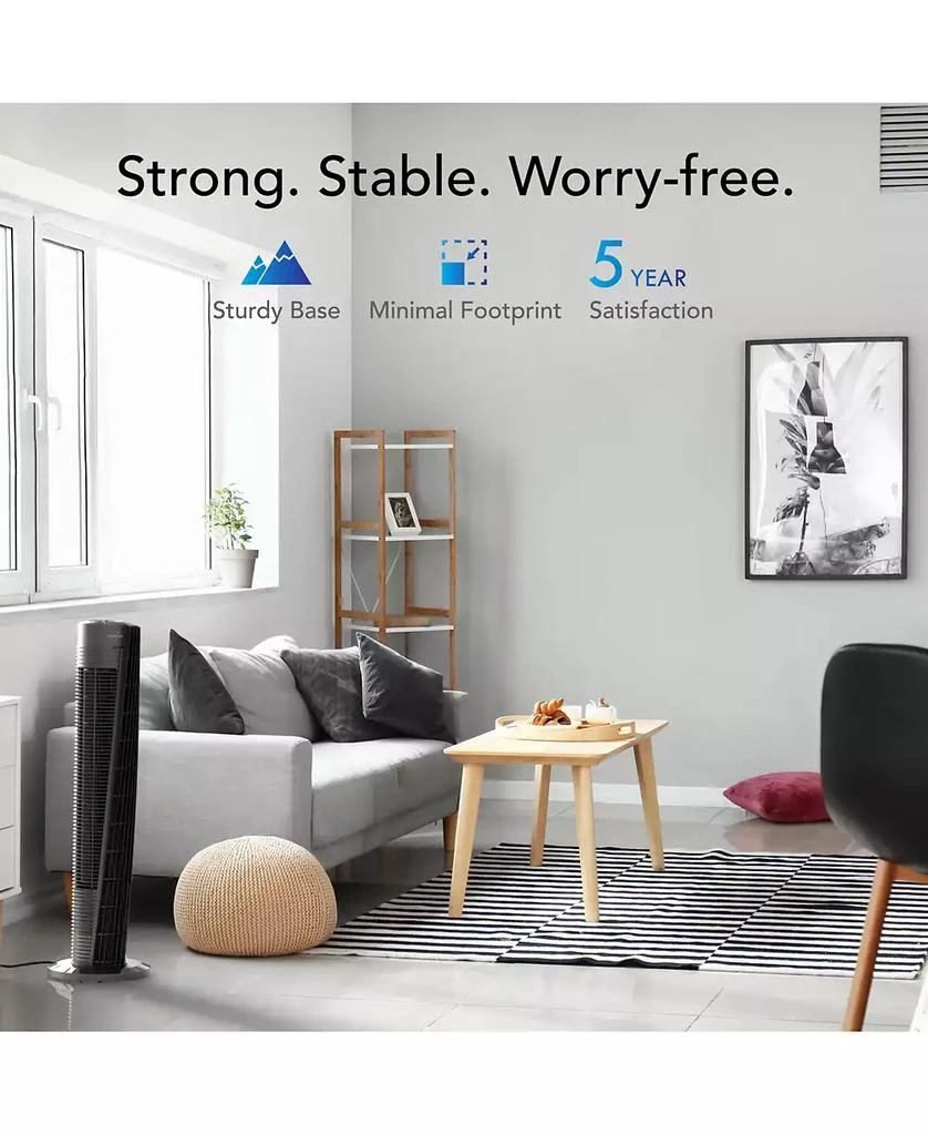 商品Vornado|OSC84 41" Whole Room Air Circulator Tower Fan with Remote Control, Black,价格¥672,第5张图片详细描述