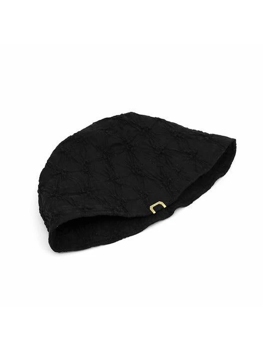 商品UNDERCONTROL STUDIO|Stand Bucket Hat - Flower Embo (Dawn Black),价格¥494,第3张图片详细描述
