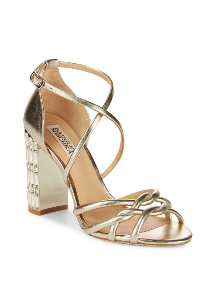 Soria Metallic Rhinestone Heels 商品