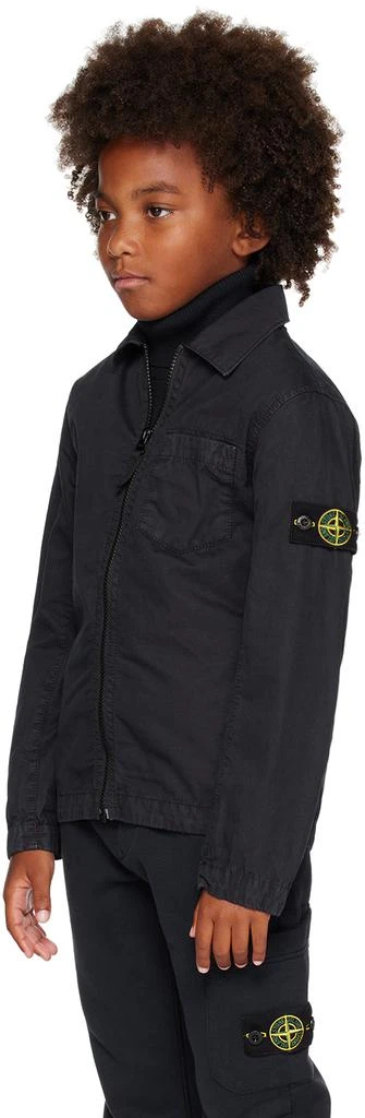 商品Stone Island Junior|Kids Navy Garment-Dyed Shirt,价格¥1041,第4张图片详细描述