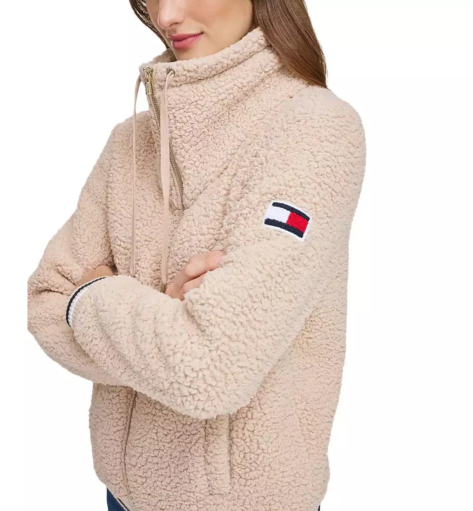 商品Tommy Hilfiger|Women's Zip-Front Fleece Bomber Jacket,价格¥605,第4张图片详细描述