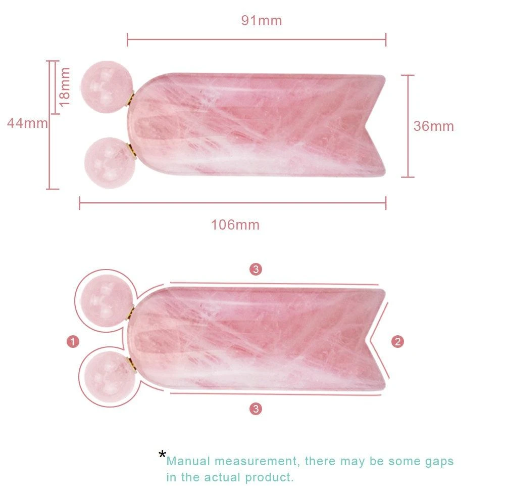 商品ZAQ|Kitty World's First Gua Sha with Roller - Rose Quartz,价格¥427,第3张图片详细描述