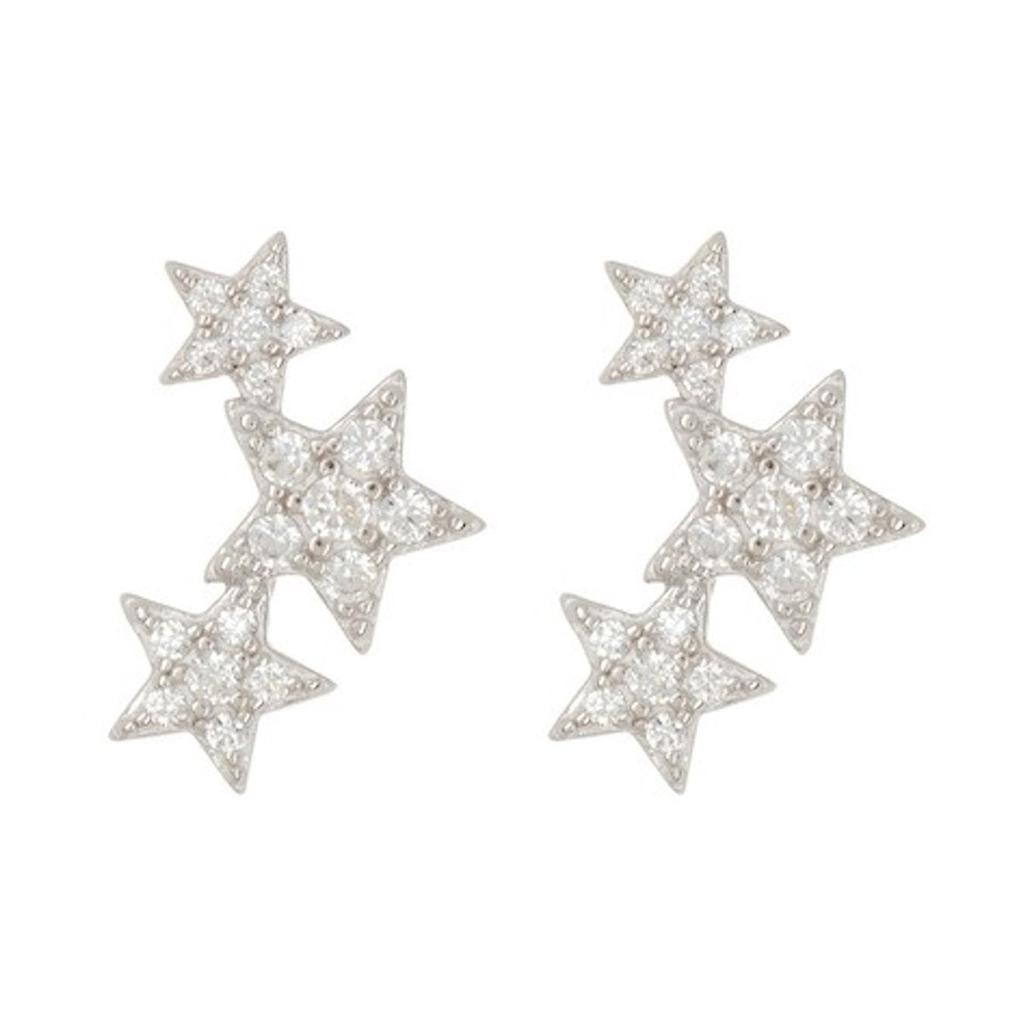 Adornia Crystal Starburst Studs .925 Sterling Silver商品第1张图片规格展示