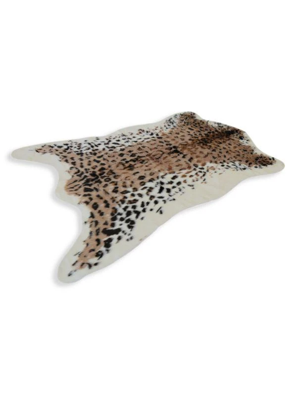 商品Luxe Faux Fur|Leopard Print Faux Fur Rug,价格¥709,第3张图片详细描述