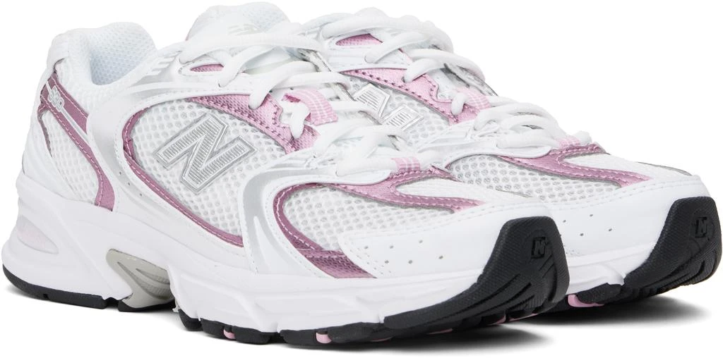 商品New Balance|White & Pink 530 Sneakers,价格¥802,第4张图片详细描述