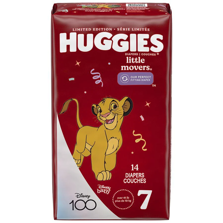 商品Huggies Little Movers|Baby Diapers 7 (14 ct),价格¥125,第3张图片详细描述