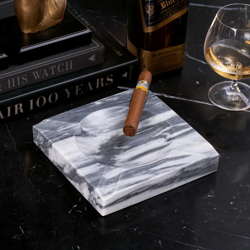 商品Bey Berk|Olivia Square Marble Cigar Ashtray,价格¥393,第3张图片详细描述