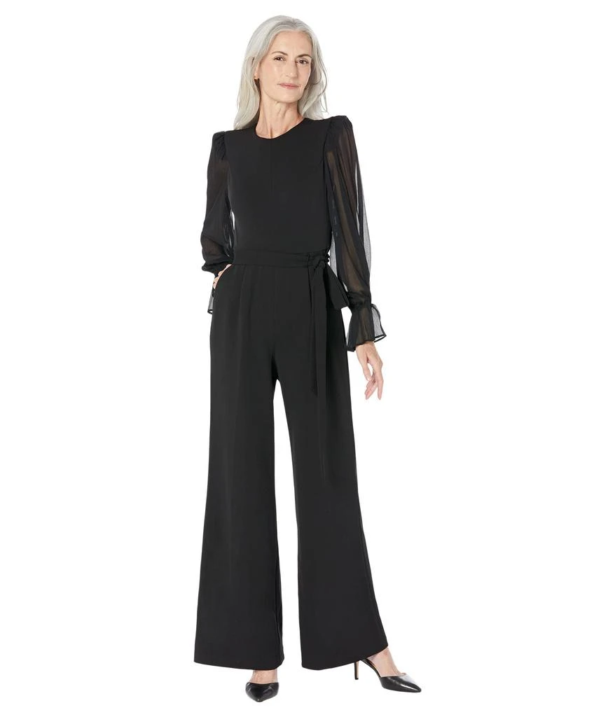 商品Calvin Klein|Chiffon Sleeve Jumpsuit,价格¥756,第1张图片