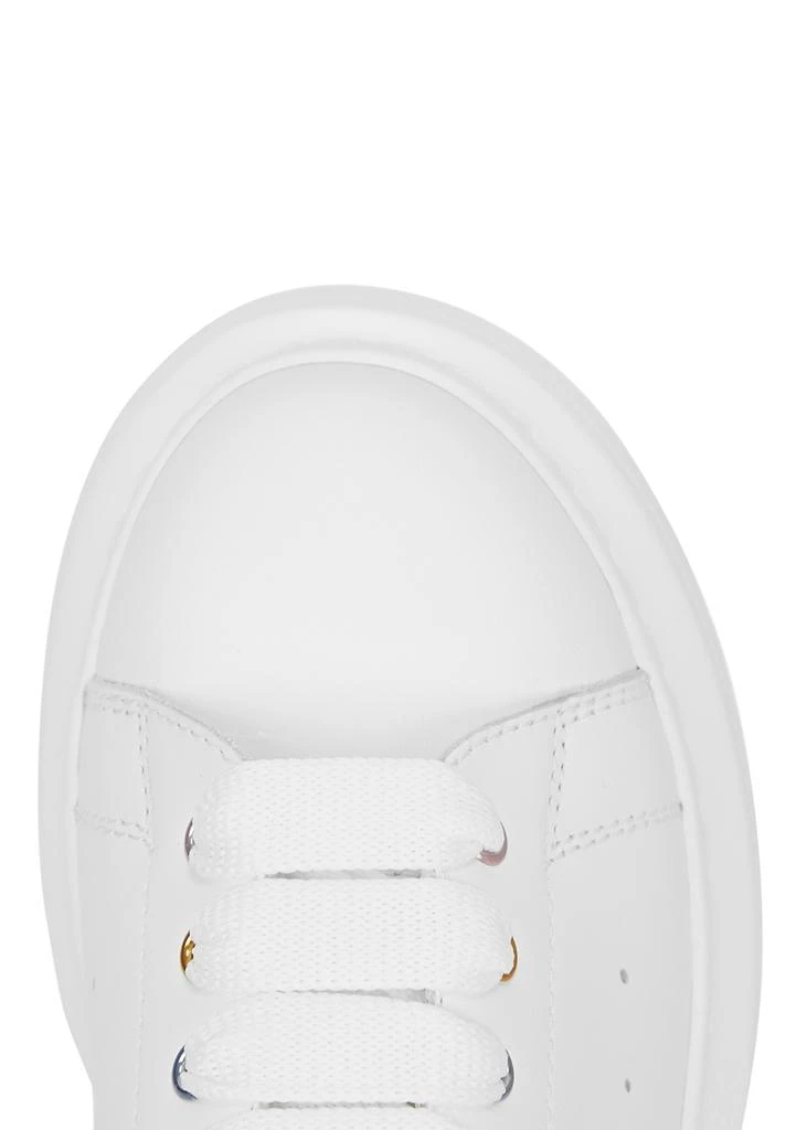 商品Alexander McQueen|KIDS Oversized white leather sneakers,价格¥1080,第4张图片详细描述