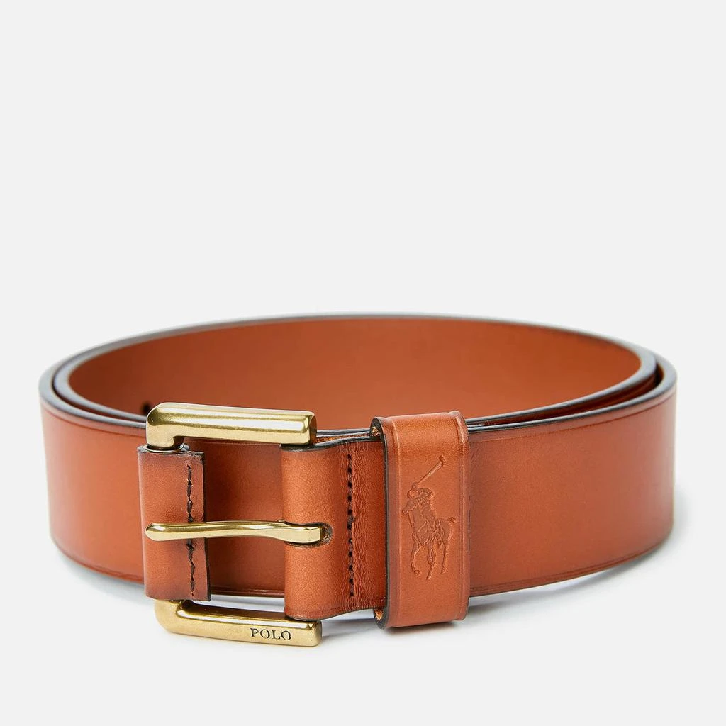 商品Ralph Lauren|Polo Ralph Lauren Men's Pony Keeper Belt - Tan,价格¥715,第1张图片