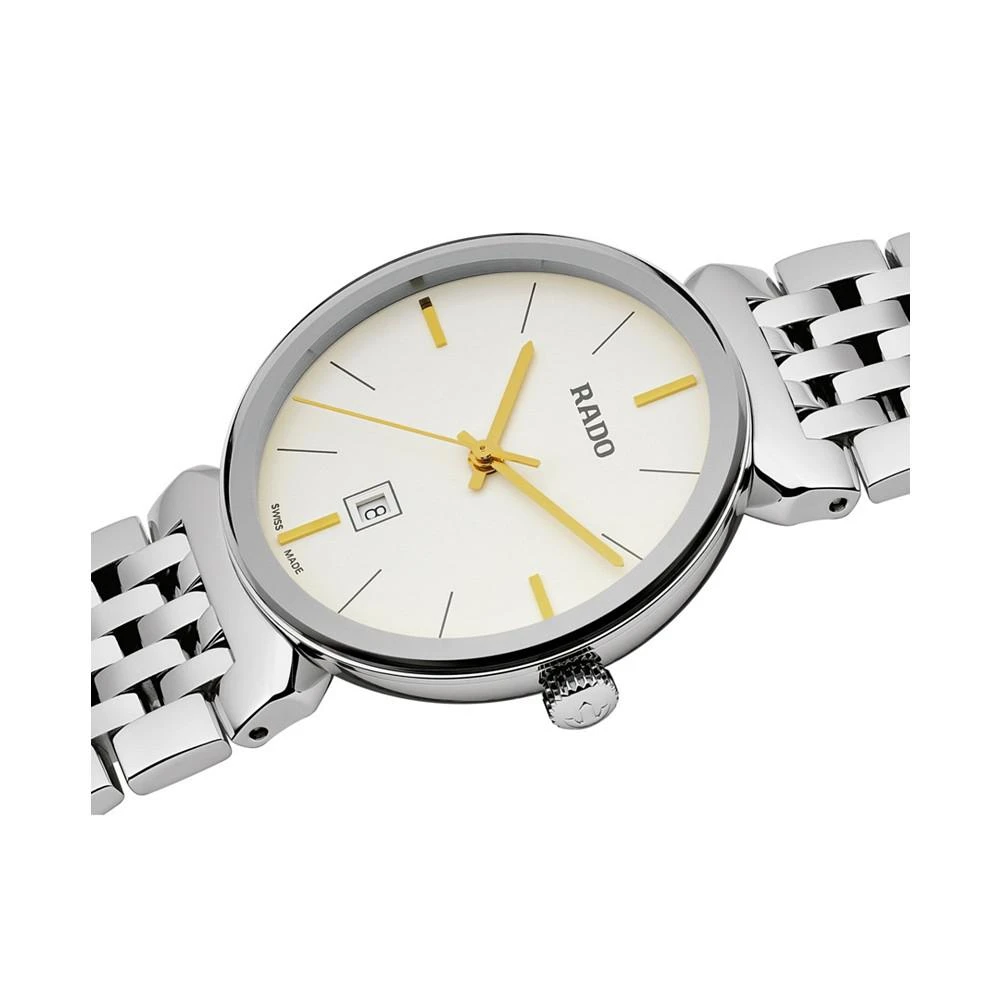 商品Rado|Florence Men's Silver-Tone Stainless Steel Bracelet Watch 30mm,价格¥7149,第3张图片详细描述