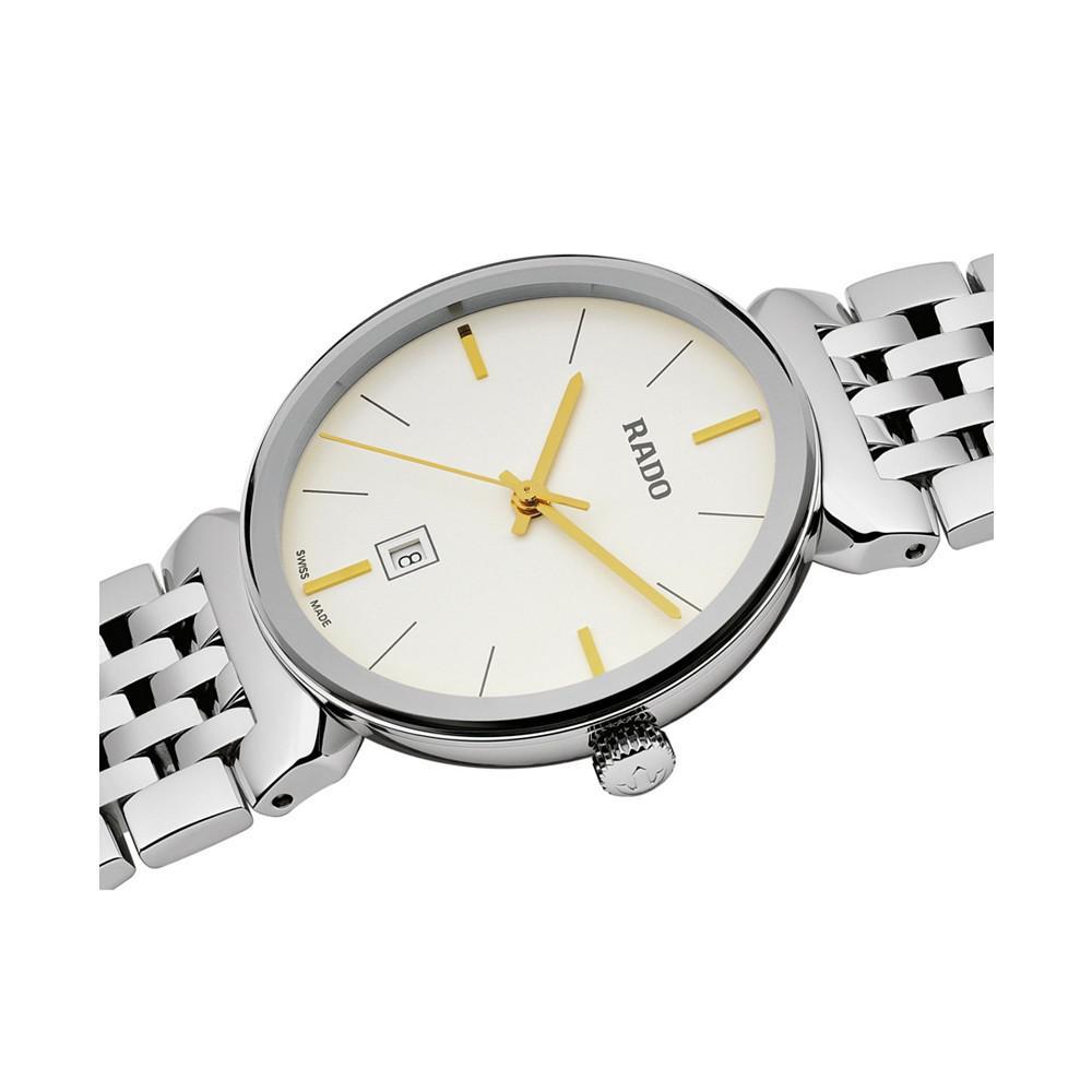 商品Rado|Florence Men's Silver-Tone Stainless Steel Bracelet Watch 30mm,价格¥6454,第5张图片详细描述