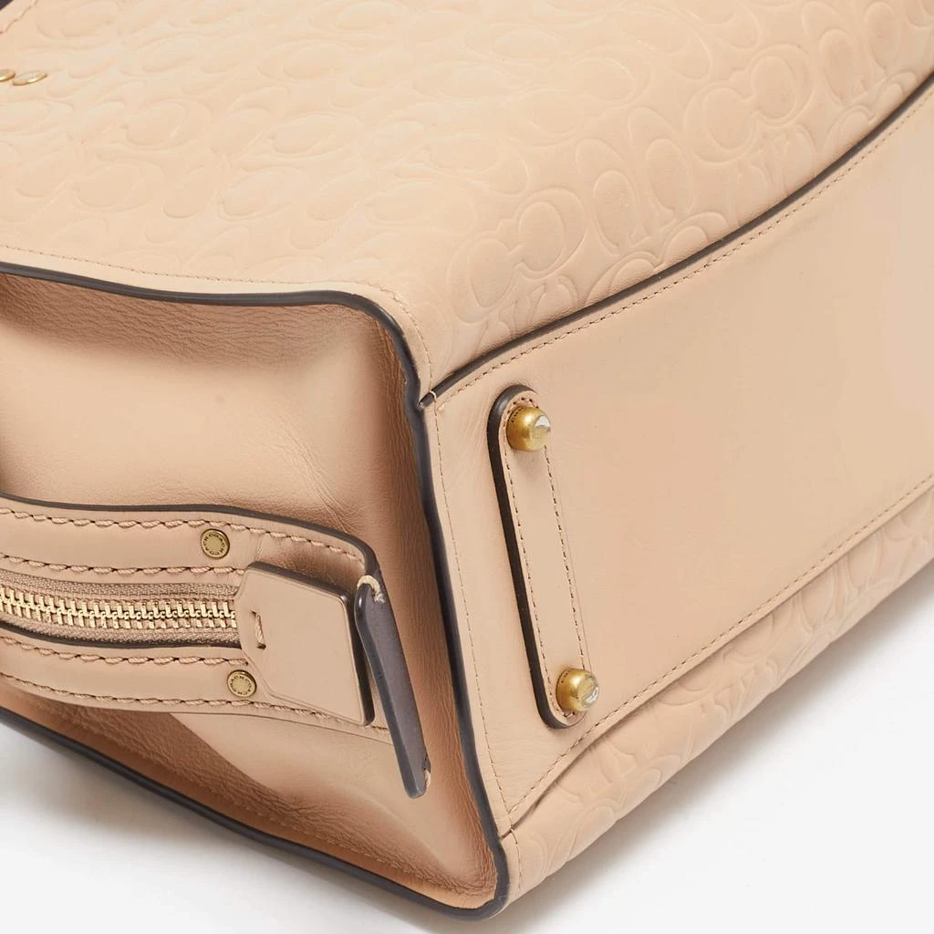 Coach Beige Signature Leather Rogue Tote 商品