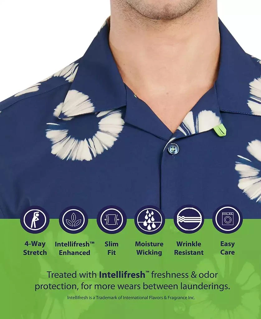 商品Society of Threads|Men's Slim-Fit Non-Iron Performance Stretch Floral-Print Camp Shirt,价格¥445,第4张图片详细描述