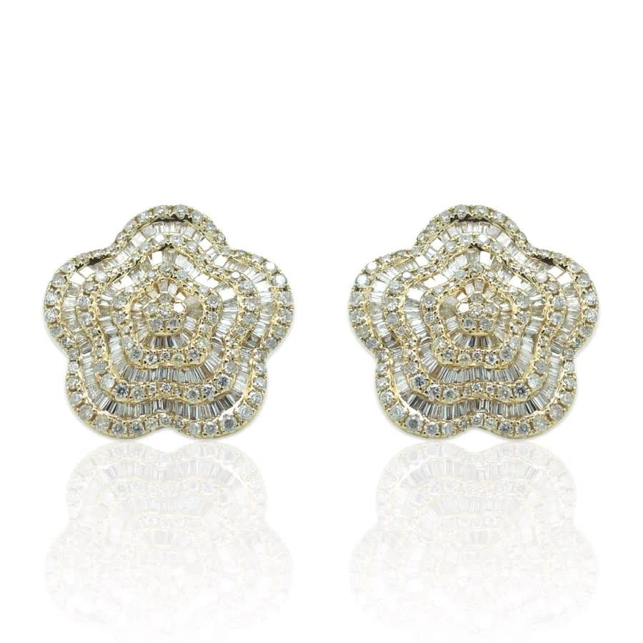商品Tresorra|14K Yellow Gold Diamond Earrings,价格¥17737,第1张图片