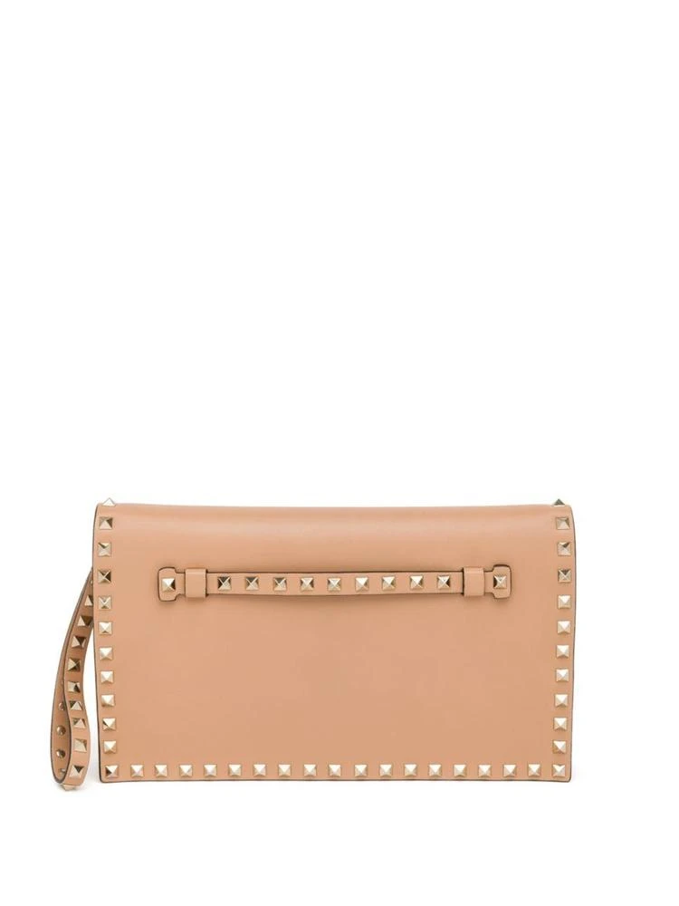 商品Valentino|Rockstud Leather Flap Clutch,价格¥14069,第1张图片