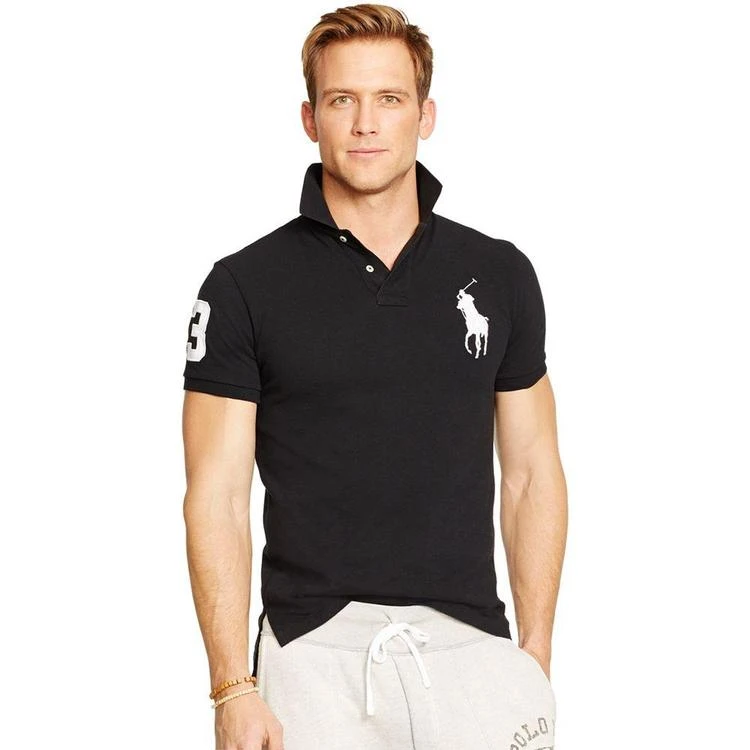 商品Ralph Lauren|男士马球标针织网眼POLO衫,价格¥255,第1张图片