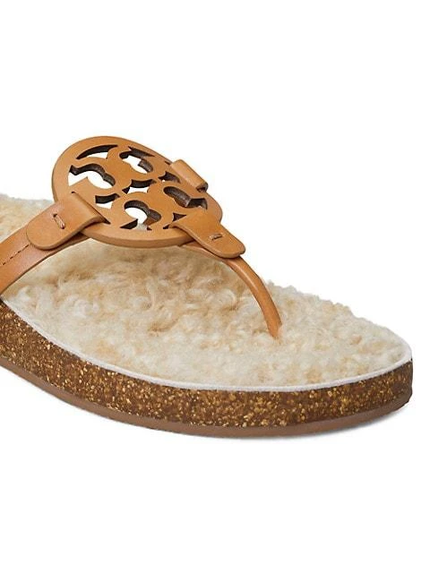 商品Tory Burch|Miller Cloud Shearling Sandals,价格¥1007,第5张图片详细描述